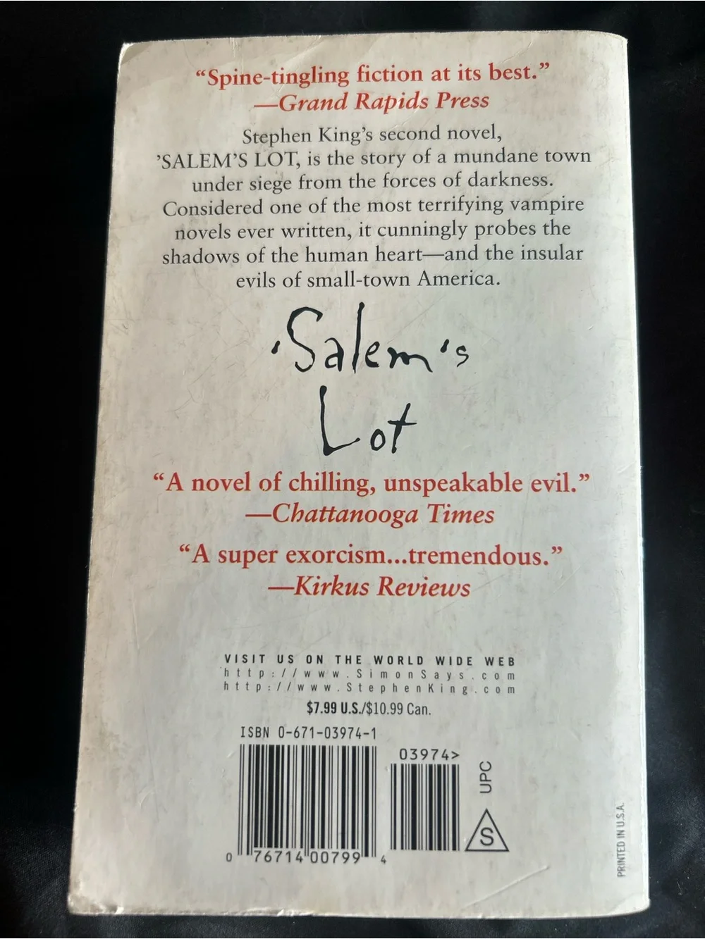 Book back cover
